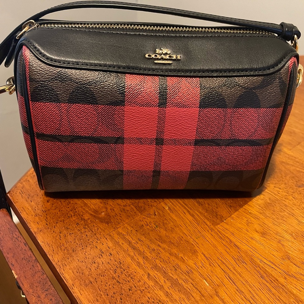 Coach bag, plaid pattern, NWOT!